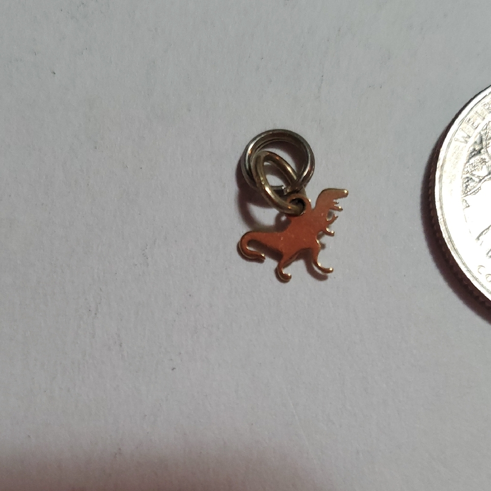 Mini Sterling Silver T-rex Charm